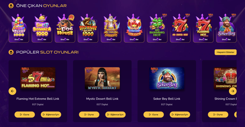 Divabet - Online Casino ve Bahis Sitesi